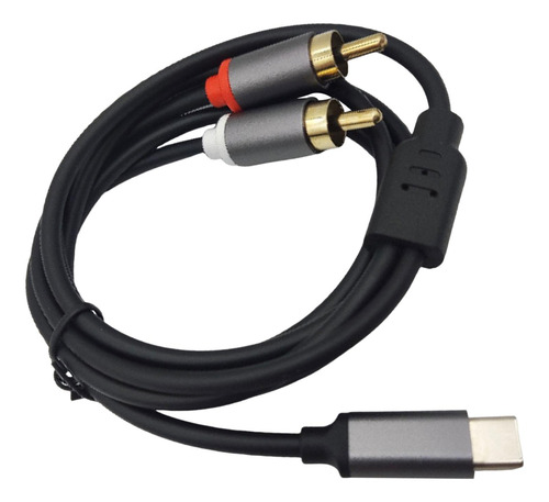 Cable Estéreo Tipo C A Doble Rca Para Equipos De Audio 2m