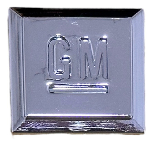Emblema Logo Chevrolet Gm Cuadrado Cromado