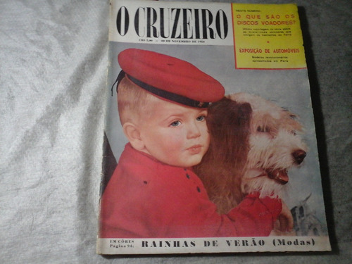 Revista O Cruzeiro 20/11/1954 Discos Voadores  