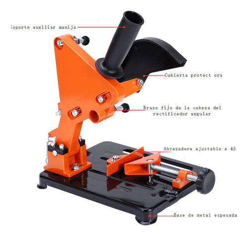 Suporte De Rebarbadora Angular De 4 1/2 A 5 Polegadas