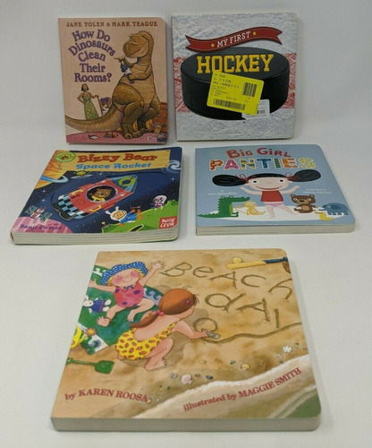 Lot Of 5 Children's Boardbooks - Beach Day/big Girl Pant Ccq