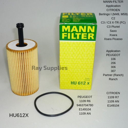 Filtro Aceite Citroen C2 C3 Peugeot 106 206 207 306 307