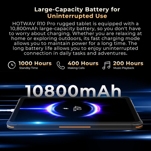 Tablet Android 14 (10,1'') 20gb(8+12)ram + 256gb Rom Naranja