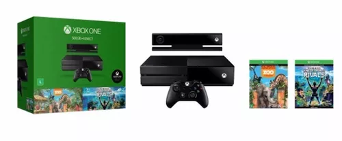 Xbox One 500GB + Kinect + 2 Jogos para Download + Controle sem Fio