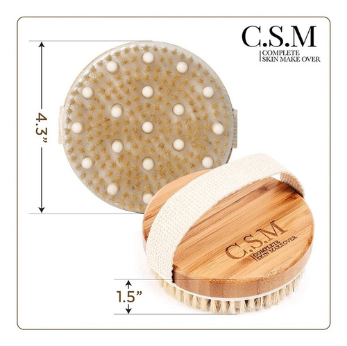 C.s.m - Cepillo Exfoliante Corporal Seco O Humedo