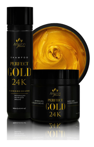 Kit Perfect Gold 24k, Cabelos Com Brilho Intenso E Saudáveis