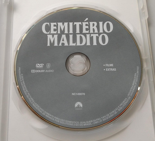 Cemitério Maldito Dvd 2019 Jason Clarke John Lithgow Pet Sem (Usado)