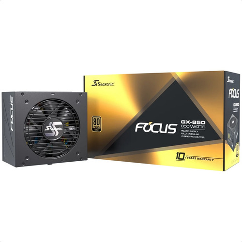 Fuente Poder Seasonic Focus Gx-850 850w 80 Plus Gold Modular