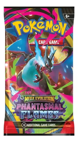 Pokemon Tcg Mega Evolution Phantasmal Flames Inglês 1booster