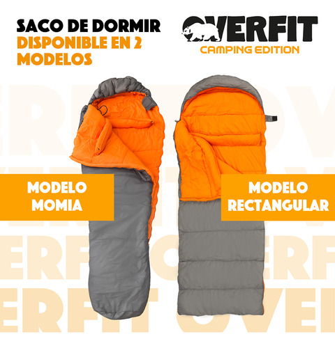 Saco De Dormir Termico 0 A 15 Grados Momia Overfit Camping