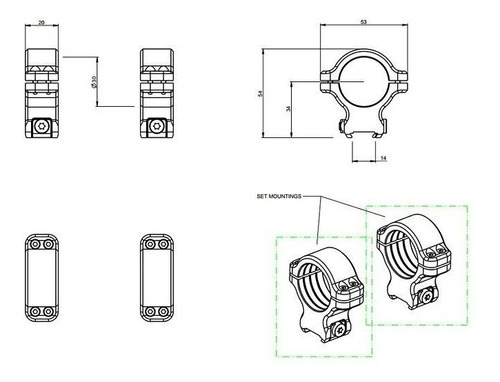 Anillas Para Cz 527 30 Mm