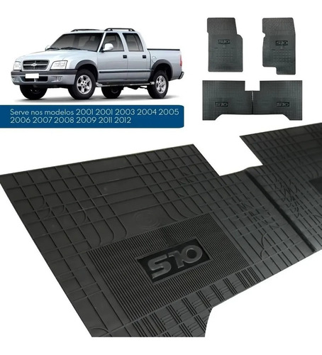 Alfombra 3 Pie Original Reforzada S-10 S10 Doble 2001 A 2011