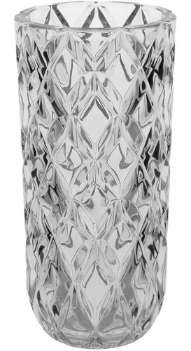 Mellione Vaso Decorativo Enfeite 28x14x14cm Cristal Eco Cor Transparente