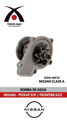 Bomba De Agua Nissan Pickup D21 / Frontier D22 Gasolina Ka24