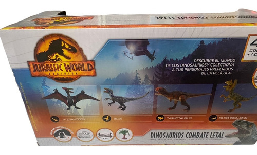 Set X 4 Mini Dinosaurios 6 Cm. Articulados Jurassic World