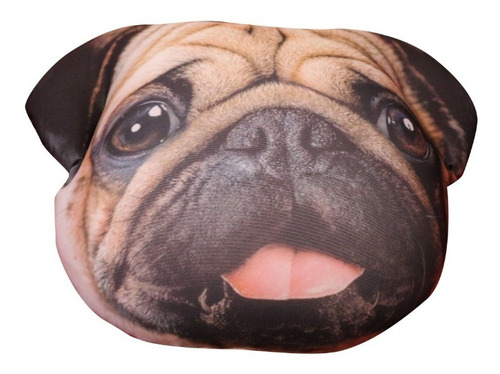 Imagen 1 de 3 de Cojín Decorativo De Microperlas Perrito Pug Marca Concord
