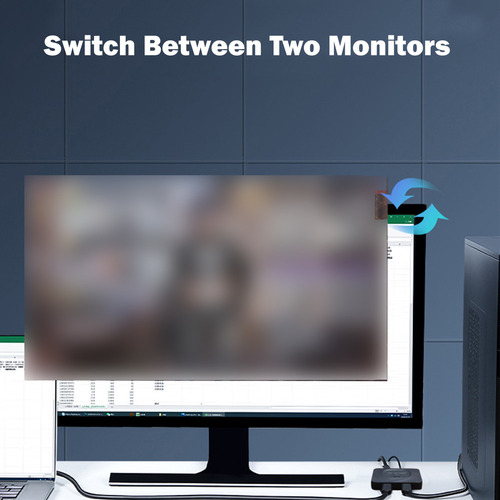 Conversor De Vídeo Kvm Data Switch, Tablet De 10 Gbps Incluí