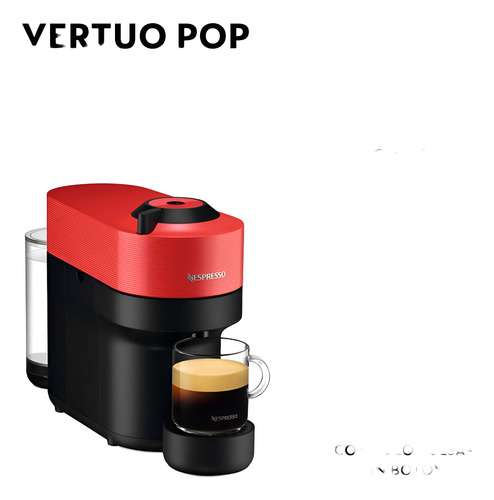 Cafetera Nespresso Vertuo Pop Rojo
