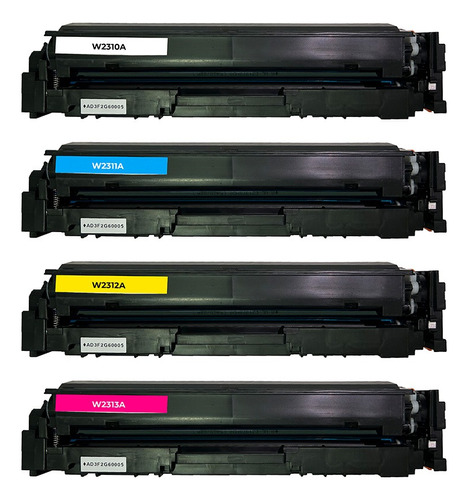 Juego De 4 Toner W2310a W2311a W2312a W2313a M155a M182nw Tinta Negro, Cian, Amarillo, Magenta