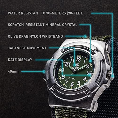 Reloj Lawman Smith & Wesson Para Hombre, 3 Atm, Manecillas B