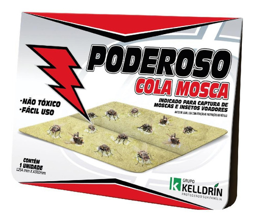 Pega Mosca Poderoso Cola Mosca E Insetos Voadores 25cm X