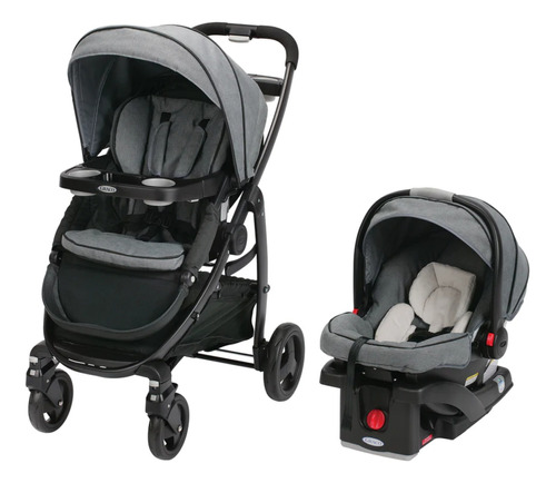 Coche 3 En 1 Graco Travel System Negro (incluye Silla Auto)