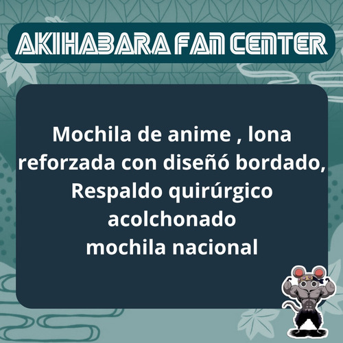 Mochila Escolar Reforzada De Satoru Goj De Jujutsu Kaisen Hecha En Mexico