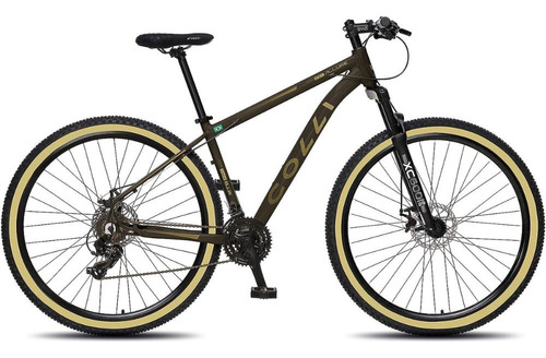 Bicicleta Aro 29 Colli Bike Allure Equipada Com Shimano Cor Preto Gold Perolizado
