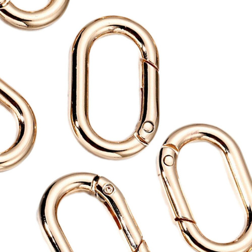 2 X 5 Anillos Ovalados De Resorte, Conector De Mosquetones,