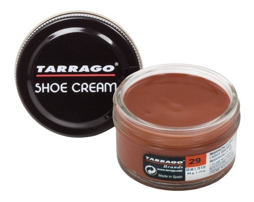 Crema Para Calzado Zapato, Cuero Liso, Marrón Claro, Tarrago