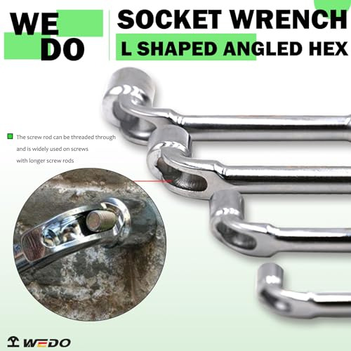 Llave De Vaso Hexagonal En Ángulo En Forma De L Wedo, Llave