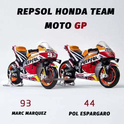 1/18 MOTO GP 2021 REPSOL HONDA RC213V - Miniaturas colecionáveis para a sua  loja