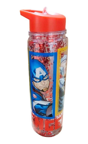 Botella Infantil Avengers 500ml Con Pico Tipo Termo Marvel