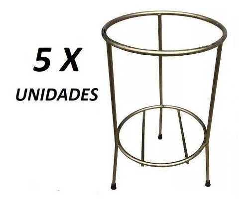 Kit 5 Suportes De Solo Para Extintores 4 E 6 Kg Modelo Tripé