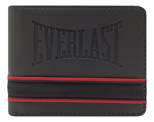 Billetera Everlast Hombre Cuero Pu Volante Al Medio Tarjetas