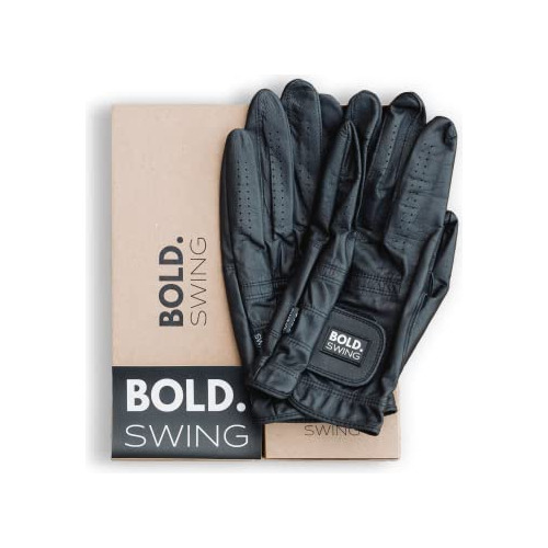 Bold Swing-urban Black Golf Glove Mens, Worn On Left Hand, 2