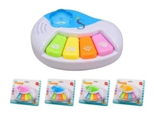 Teclado musical educativo Pianinho Baby, juguete para niños, color rosa