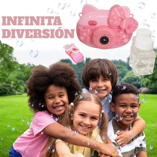 Pack 4 Pz Juguete Camara De Burbujas Para Niños
