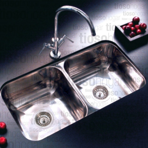 Bacha Doble Johnson Para Cocina C37/18 70x37x18 Sin Interes
