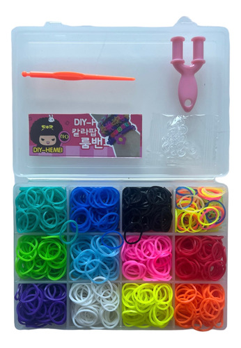 Loom Bands 1200 Gomitas Para Hacer Pulseras / M11