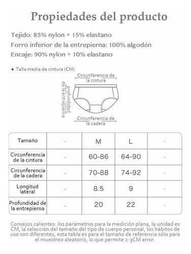 Pack 3 Bragas De Algodón De Seda Hielo Para Mujer, Calzones