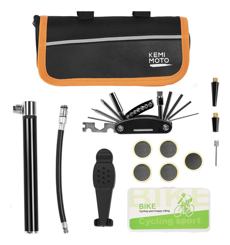 Kemimoto Kit De Herramientas De Bicicleta, Bolsa De Reparaci