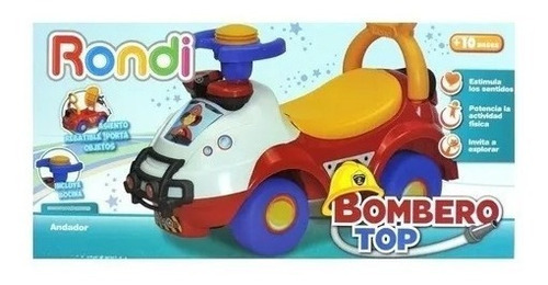 Imagen 3 de 4 de Andador Bebe Bombero Top Pata Pata Bocina Rondi