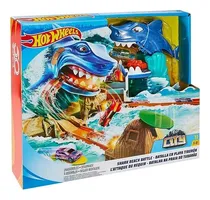 Comprar Hot Wheels Pista City Batalla En La Playa Con Tiburon Mattel