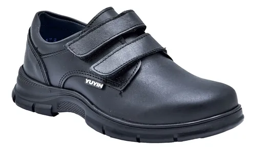 Zapato Ni o Yuyin 23280 Piel Negro Escolar 22 Al 26 Cuotas sin