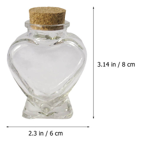 Botellas De Deseos, Botellas De Vidrio Con Forma De Gota, 10