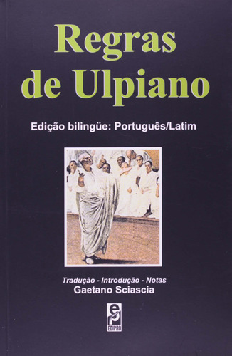 Libro Regras De Ulpiano De Ulpiano Eneu Domicio Edipro