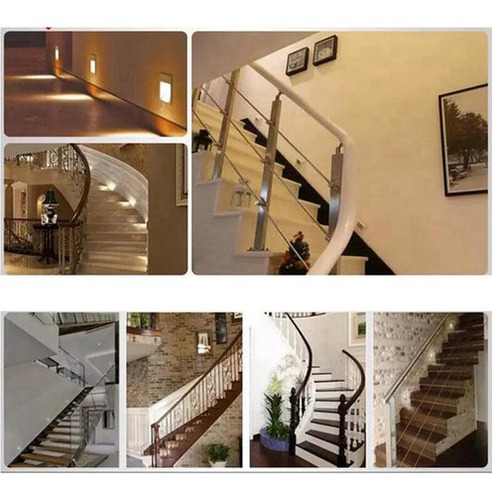 Imagen 9 de 10 de Lámpara De Pared Con Sensor De Escalera De 5 Piezas, Lámpara