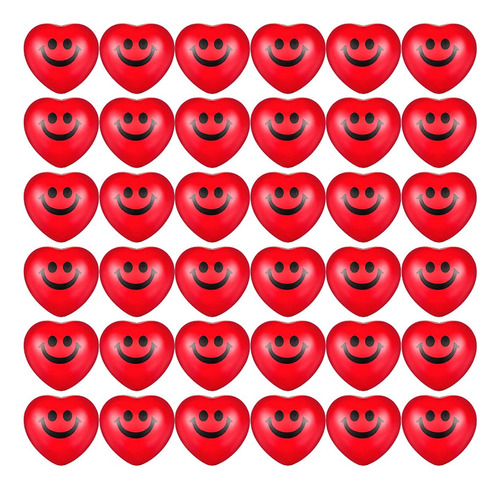 36 Bolas De Estrés Con Forma De Corazón Para El Día De San V
