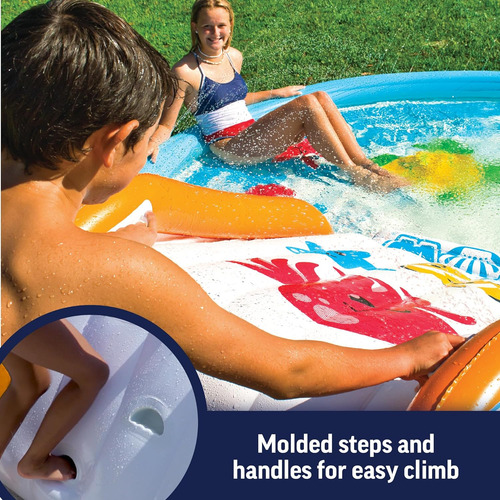 Tobogán Inflable Piscina Diseño De Remolino, Tobogán...